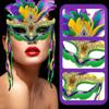 Party Supplies Carnival Mask Makeup Venice Masquerade Masks Queen Peacock Feather Mask  Women