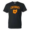 Классическая футболка Cincinnati Classic State Arch - Ohio Винтажный отпуск в родном городе