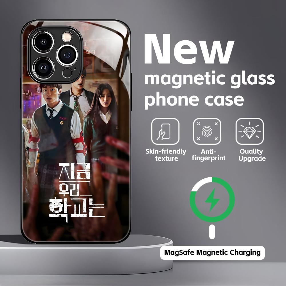 All of Us Are Dead Phone Case For iPhone17 16 15 14 13 12 11 X XR XS 8 Plus Mini Pro Max Glass Magnetic Case