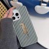 Чехол для телефона 'Гепард в полоску' Подходит для IPhone 17 Pro Max Air 16 15 Plus 14 13 12 11 Чехол-обложка Funda Для IPhone 16 15 14 Plus