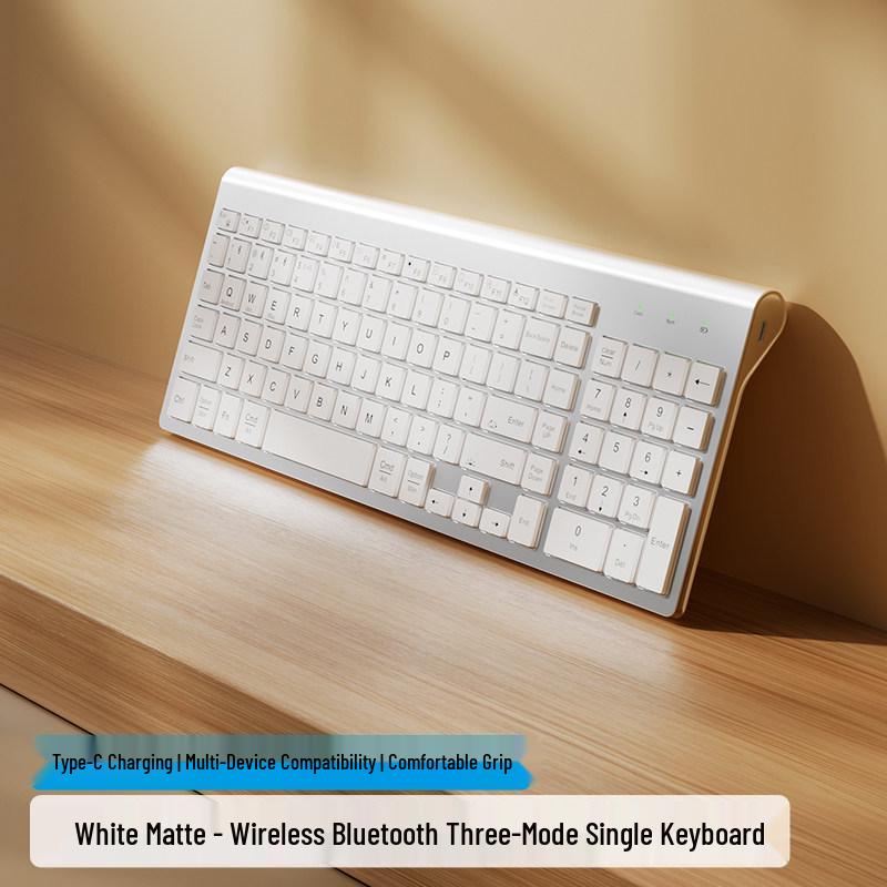 Двухрежимный беспроводной Bluetooth-комплект клавиатуры и мыши с подсветкой и восьмицветным освещением