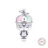 925 Sterling Silver Propeller Hat Boy Charms Beads Fits Europe Bracelets Argent DIY Charm Silver 925 Jewelry Perles Pour