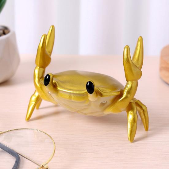 Компактная подставка для телефона в виде краба, держатель для мобильного телефона, органайзер для ручек, подставка для канцелярских принадлежностей, украшение для офиса.