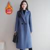 Thickened Warm and Slim Temperament Double-sided Woolen Coat for Women's Medium and Long Autumn and Winter New Woolen Coat for Women
