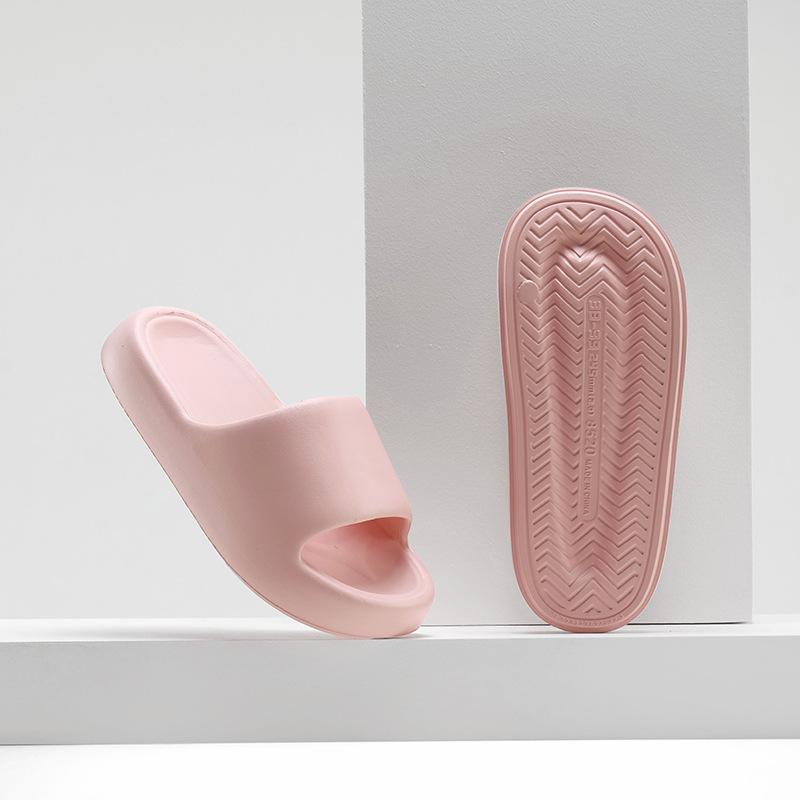 Новые Q эластичные тапочки с мягкой подошвой летние новые домашние тапочки домашние тапочки для ванной комнаты мужские и женские толстые тапочки