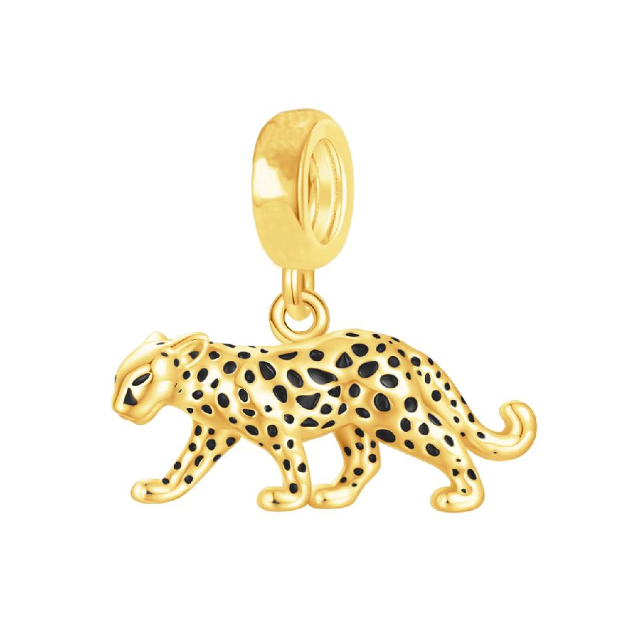 Sparking Gold Animal Heart Clip Charm Beads Dangle Fit Original Snake Bracelet Necklace Beads For Diy Jewelry Women Gift