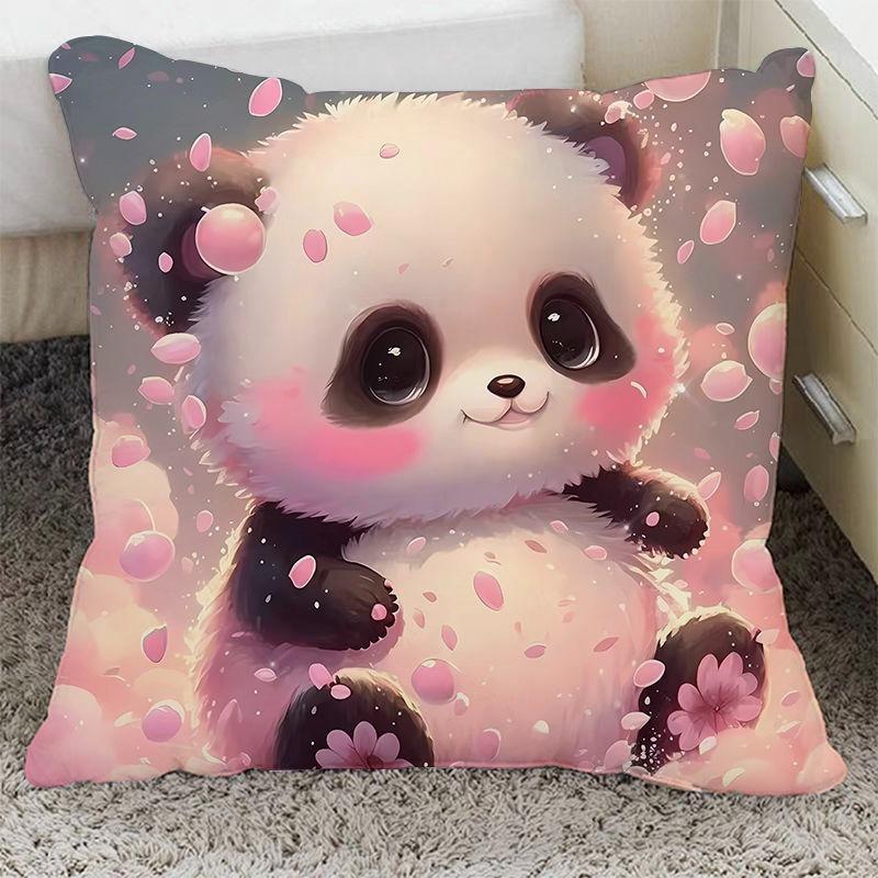 Наволочка с изображением панды для украшения общежития, офиса, гостиной, дома, наволочка