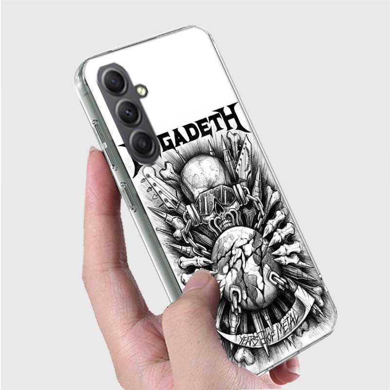Music Band M-Megadeth Phone Case for Samsung Galaxy A54 A14 A24 A34 A17 A37 A57 A55 A35 A25 A15 A16 A26 A36 A56 A13 A23 A33 A53