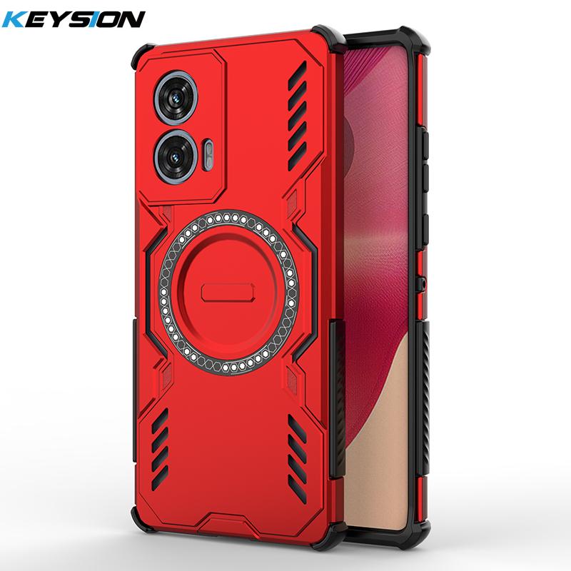 KEYSION Полый чехол для отвода тепла для Motorola Edge 50 5G 50 Neo Магнитное охлаждение Ударопрочный чехол для телефона для Edge 50 Fusion