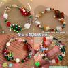 Рождественский браслет милый Санта-Клаус пряничный человечек браслет подарок на Рождество браслет для девушки женские ювелирные браслеты