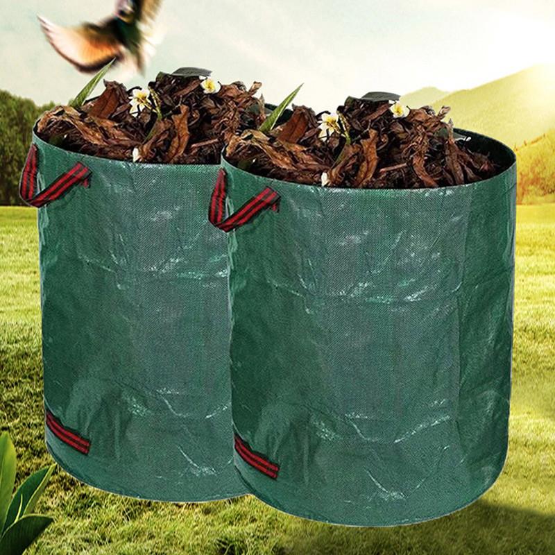 Складной многоразовый контейнер для хранения мусора, большой вместительный садовый контейнер для мусора, водонепроницаемый 60/100/120/272/300/400/500 л