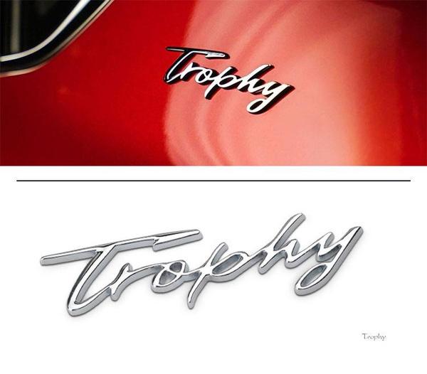 Noizzy® Trophy Автомобильная эмблема Значок на стойке C Металлическое крыло Хромированная боковая наклейка