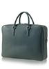 [LIB] Деловая сумка с двумя отделениями, натуральная кожа, для деловых поездок (Бирюзово-синий)