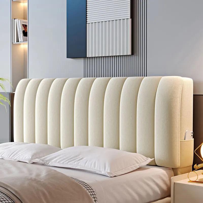 Универсальный чехол на изголовье в скандинавском стиле - Пылезащитный и эластичный для всех сезонов