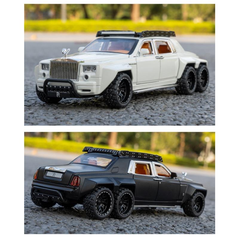 Литая модель автомобиля Rolls-Royce Phantom 6x6 Alloy Pickup 1/32 - Звук и свет в подарок
