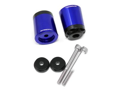 SSK Синий алюминиевый заглушка руля (YZF-R1 98-14)(YZF-R6 06-16)(FJR1300 03-15)(FZ8 11-15)(V-MAX1700 09-15)(YZF-R25/R3 15-) (MT-25/MT-03 16-) ABEYP02 BE