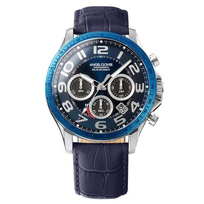 Часы TIME CRAFT SOLAR Solar Battery 100m Waterproof Mineral Glass Navy Dial Stainless Steel Navy [AngelClover] NTCS44SBBK-BK Mens