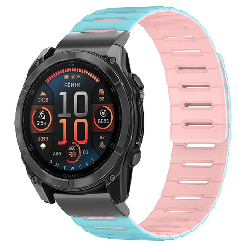 22 мм 26 мм Силиконовый для Garmin Fenix8 47 мм 51 мм 7 7x 7Pro/5XPlus и Instinct/Epix/Marq Aviator Быстросъемный Ремешок для Часов