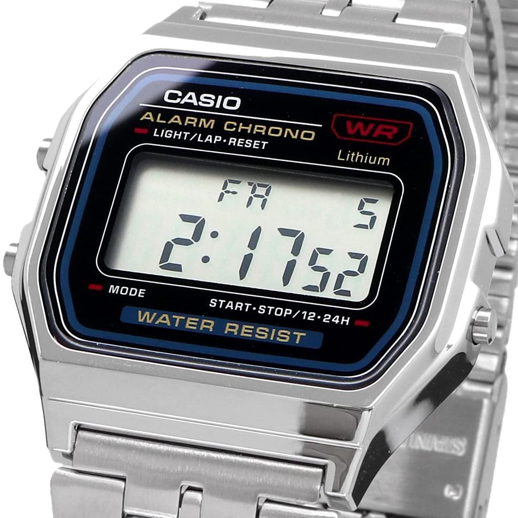 CASIO Стандартные цифровые кварцевые часы Дешевые Casio Серебряные зарубежные модели [Casio] A159WA-N1 Мужские [Товар]