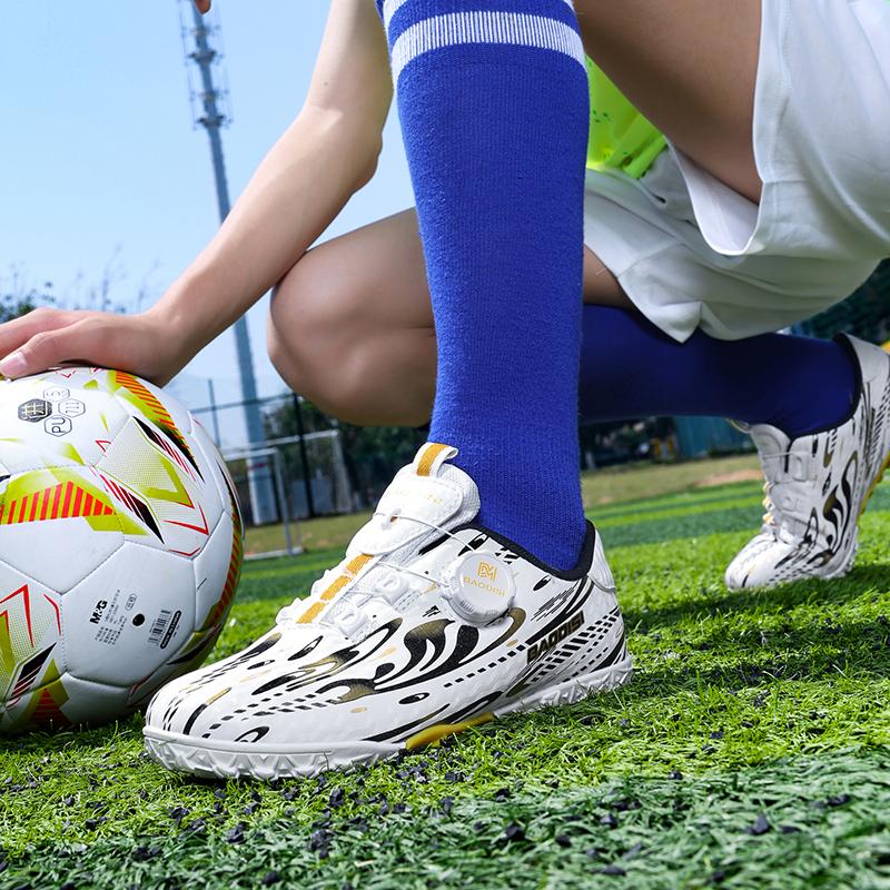 New Children Football Boots Society Cleats Soccer Shoes Professional Boys Girls Football Field Boots Original Non Slip Athletic Shoes
