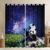 Пользовательские Панда Галактика Высокая Затенение Шторы Гостиная Спальня Домашний Декор Детская Комната Плотные Плотные Шторы Новый Стиль