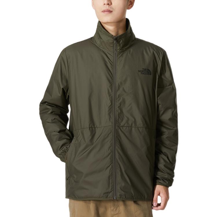 THE NORTH FACE Waterproof And Windproof To Keep Warm Windbreaker Jacket Men's Army Green NF0A81RN-21L