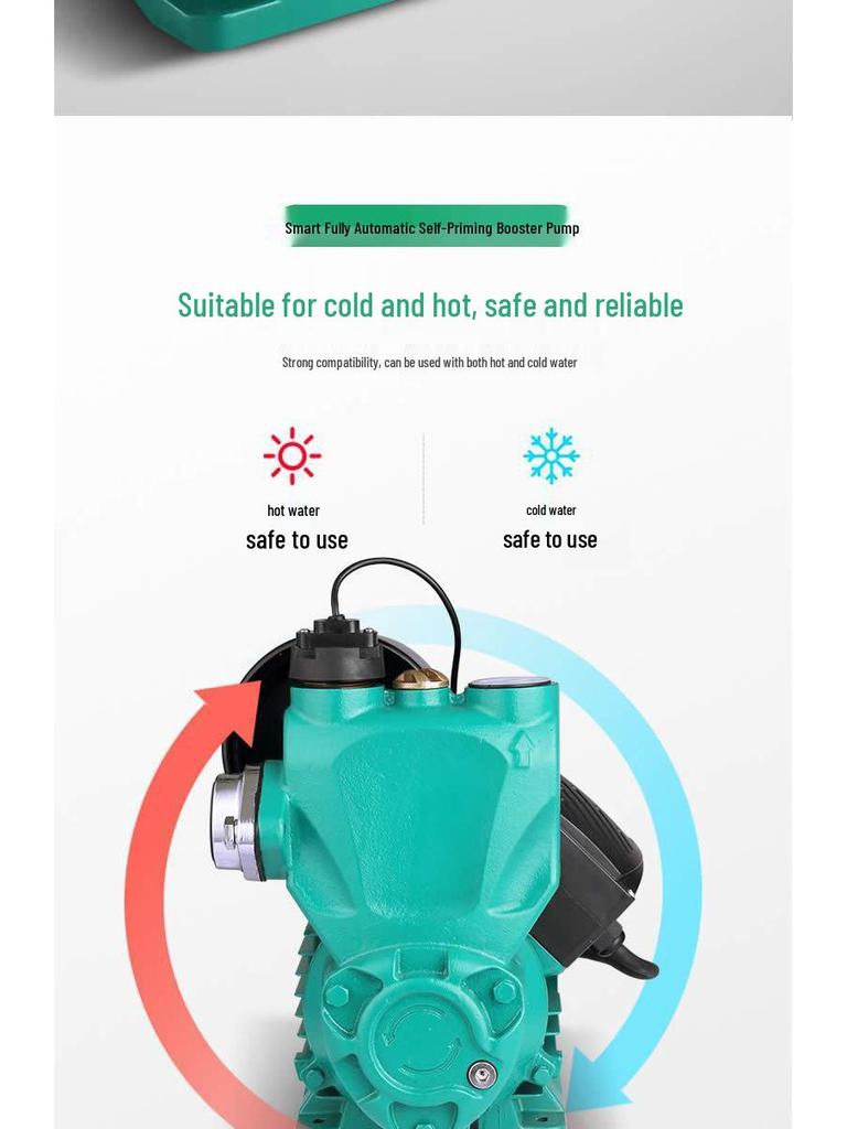 Домашний автоматический бесшумный повышающий насос для водоснабжения крана и душа