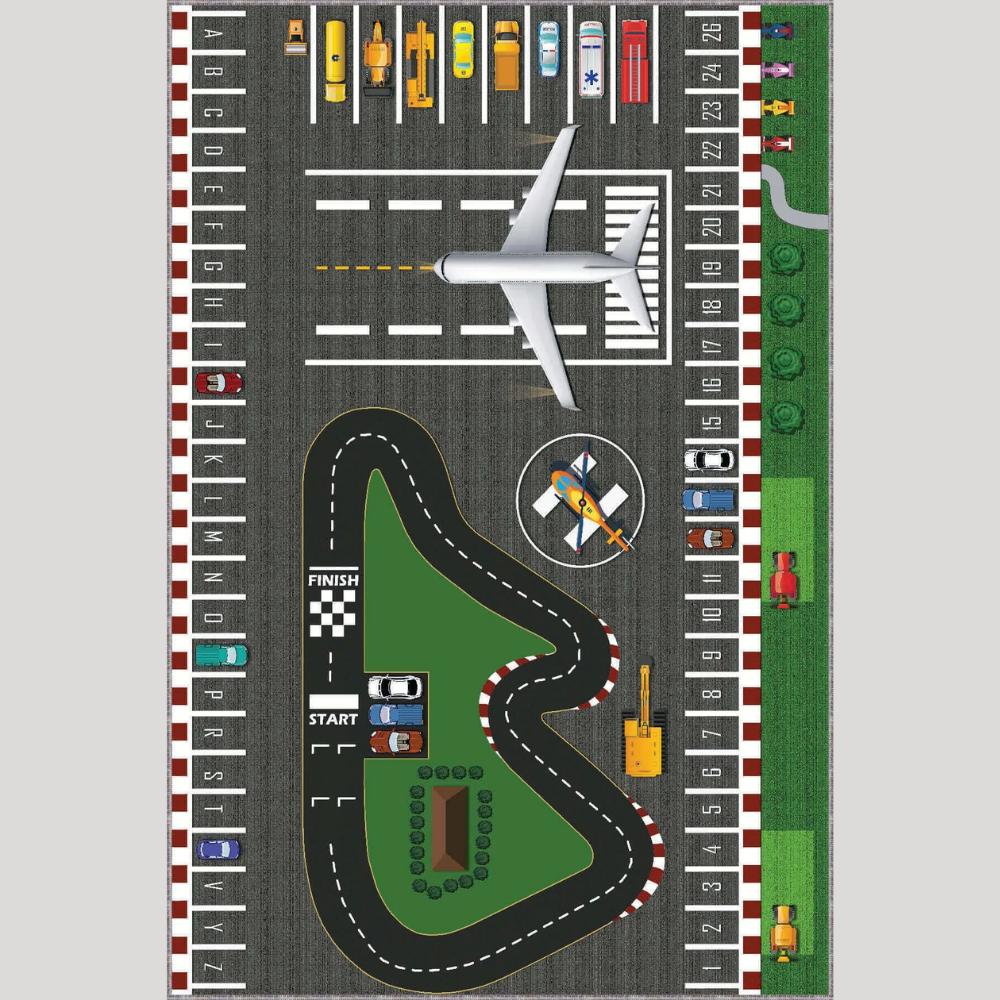 Miru Home Моющийся нескользящий коврик в горошек с цифровой печатью для гостиной, детей и младенцев Mcb-37