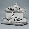 Hole Shoes Men's Summer Outer Wear Hollow Breathable Personalized Beach Shoes Soft Sole Non-slip Wear-resistant Dual-purpose Bag Head Cool Slippers