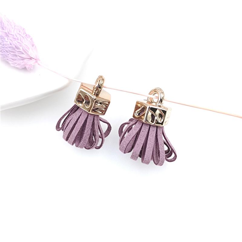 Изготовление подвески ручной работы с кисточками и бахромой 10 шт. Серьги своими руками, ювелирные аксессуары, материалы, сплав 25 мм, корейский бархат