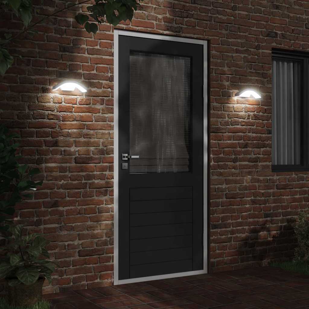 Vidaxl Zewnętrzny Kinkiet Led Z Czujnikiem, Biały, Odlewane Aluminium