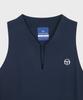 SERGIO TACCHINI W Плетеное плиссированное платье без рукавов (военно-морской флот)