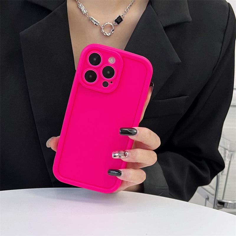 Простой однотонный матовый мягкий силиконовый чехол для iPhone 15, 14, 13, 12, 11 Pro Max XR XS 7 8Plus, комплексные чехлы для защиты от падения с высоты