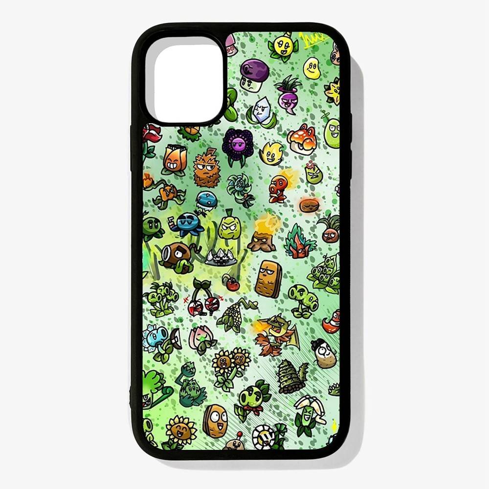 Классическая игра P-Plants Vs Z-Zombies Для iPhone 17 16 15 14 13 12 11 Pro Max Plus Mini PC+TPU Задняя крышка для телефона