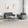 VidaXL Sofa Set with 2 Pcs Cushions, Sofas with Armrests, Furniture Set, Living Room Furniture, Modern, 3201585