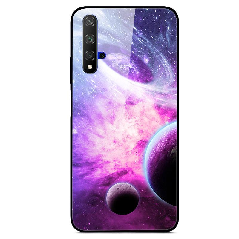 For Huawei Nova 5T Case Tempered Glass Cover 3D Cat Printing Case For Huawei Nova 5T 2019 5 T Phone Case For Huawei Nova5T Cover