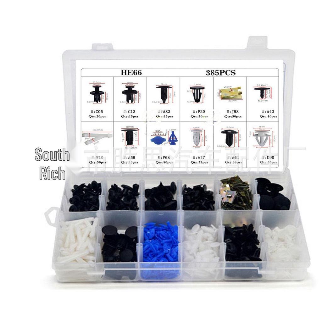 195pcs Car Trim Snap Fasteners for Toyota, Honda, Jeep, Suzuki