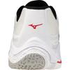 Mizuno Wave Lightning Elite Sneakers Breathable White/Black/Fiery Red