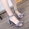Fashion Sandal for Women Summer New Elegant Butterfly Block Heels Chunky Sandals Wedge Plaid Fashion Chunky Women's Shoes Trend 2024 Hot