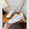 Весна 2025 новая американская ретро мода моральные тренировочные туфли женские весенне-летние кожаные универсальные спортивные кроссовки на мягкой подошве для бега