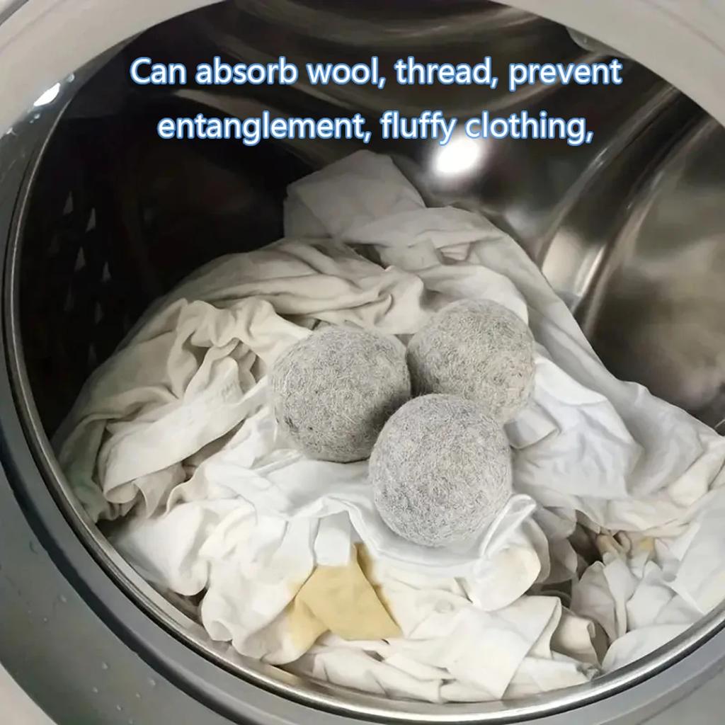 5pcs- Hot Wool Dryer Balls Reusable Softener Laundry Laundry Ball Washing Machine Accessories Home Washing Balls Wool