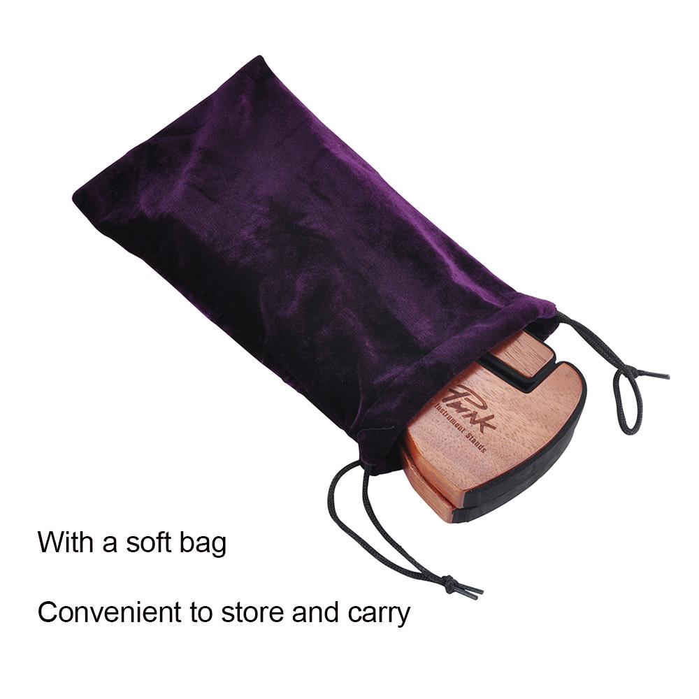 Универсальный складной держатель подставки для гитары из массива красного дерева, кронштейн для струнных инструментов, милый кролик