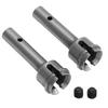 1 Pair Steel RC Rear Wheel Axle RC Car Replacement Accessories for ARRMA 6S 17 Models Silver