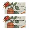 Alchimia Ladybug Soap Natural Handmade Perfume Soap, FOGLIE DIALBICOCCA (Apricot), 2 Pieces, 200g