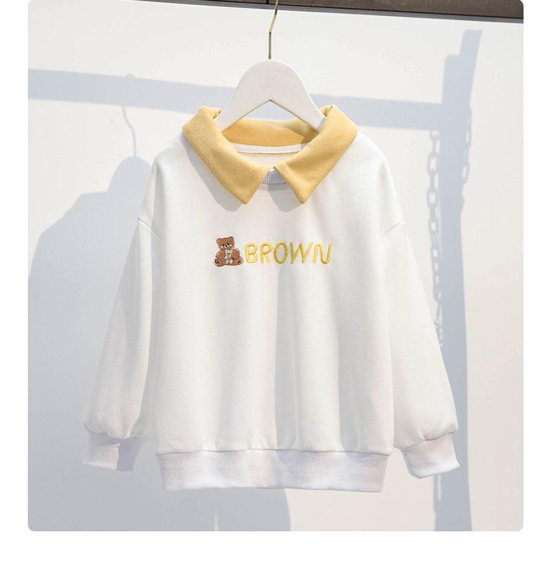 Girls' Korean-Style Autumn Sportswear: Trendy Sweater and Casual Pants Two-Piece Set