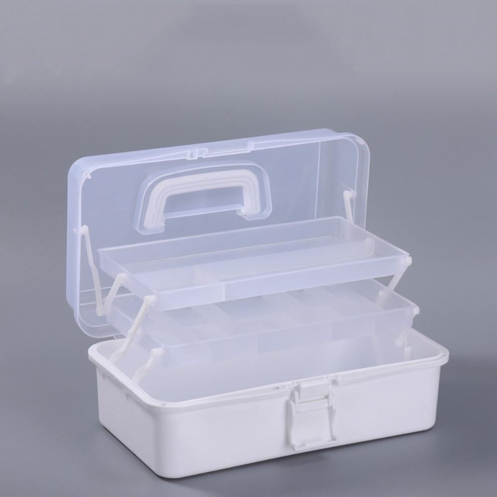 Пластиковый ящик для хранения рукоделия Трехслойный переносной ящик для инструментов Новый ящик для хранения швейных принадлежностей