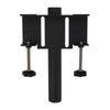 Pickup Flagpole Mount Firm Support Steel Universal Truck Flagpole Holder for Most Pickups Black