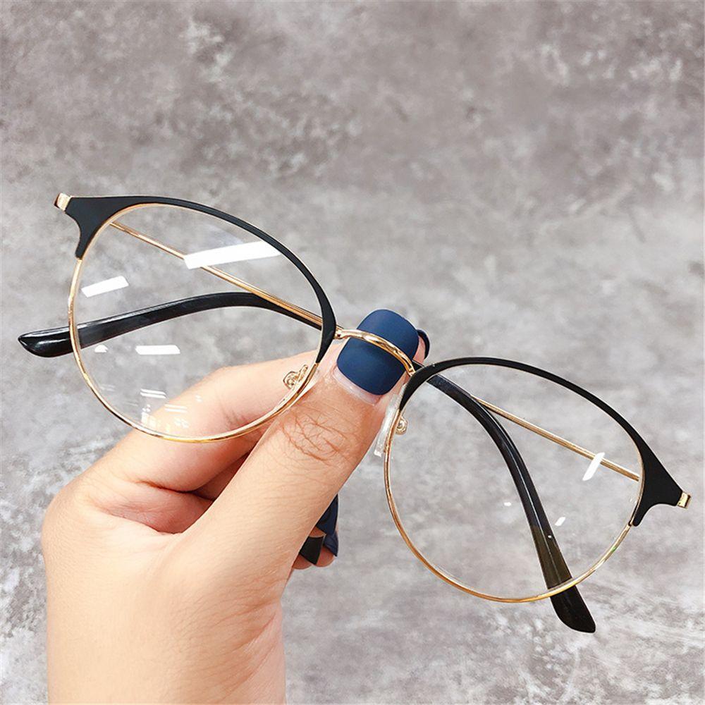 Unisex Metal Round Frame Classic Myopia Glasses Eyeglasses Optical Glasses Eyewear