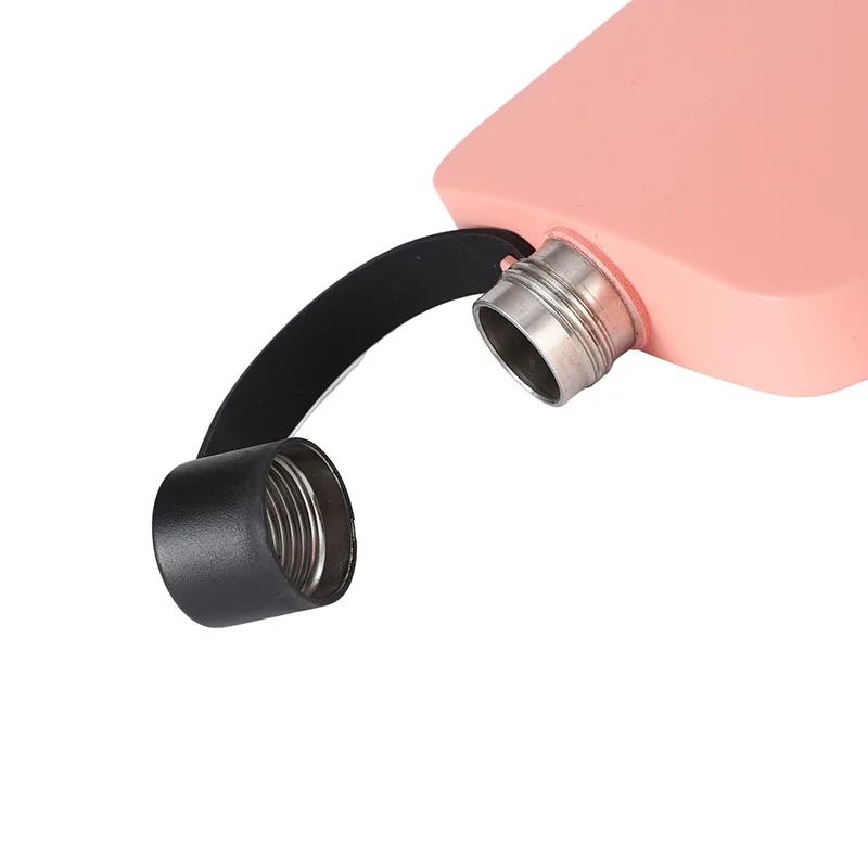 500 мл портативная бутыль из нержавеющей стали 304 черного цвета для виски, водки, вина, фляжка для алкоголя, бутылка для бара, вечеринки на открытом воздухе