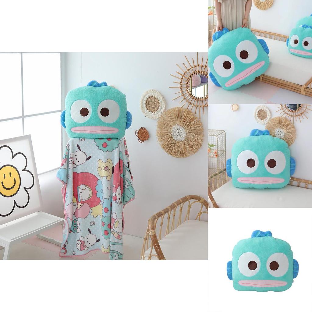 Плюшевая подушка Sanrio Hangyodon с вышивкой для гостиной и спальни